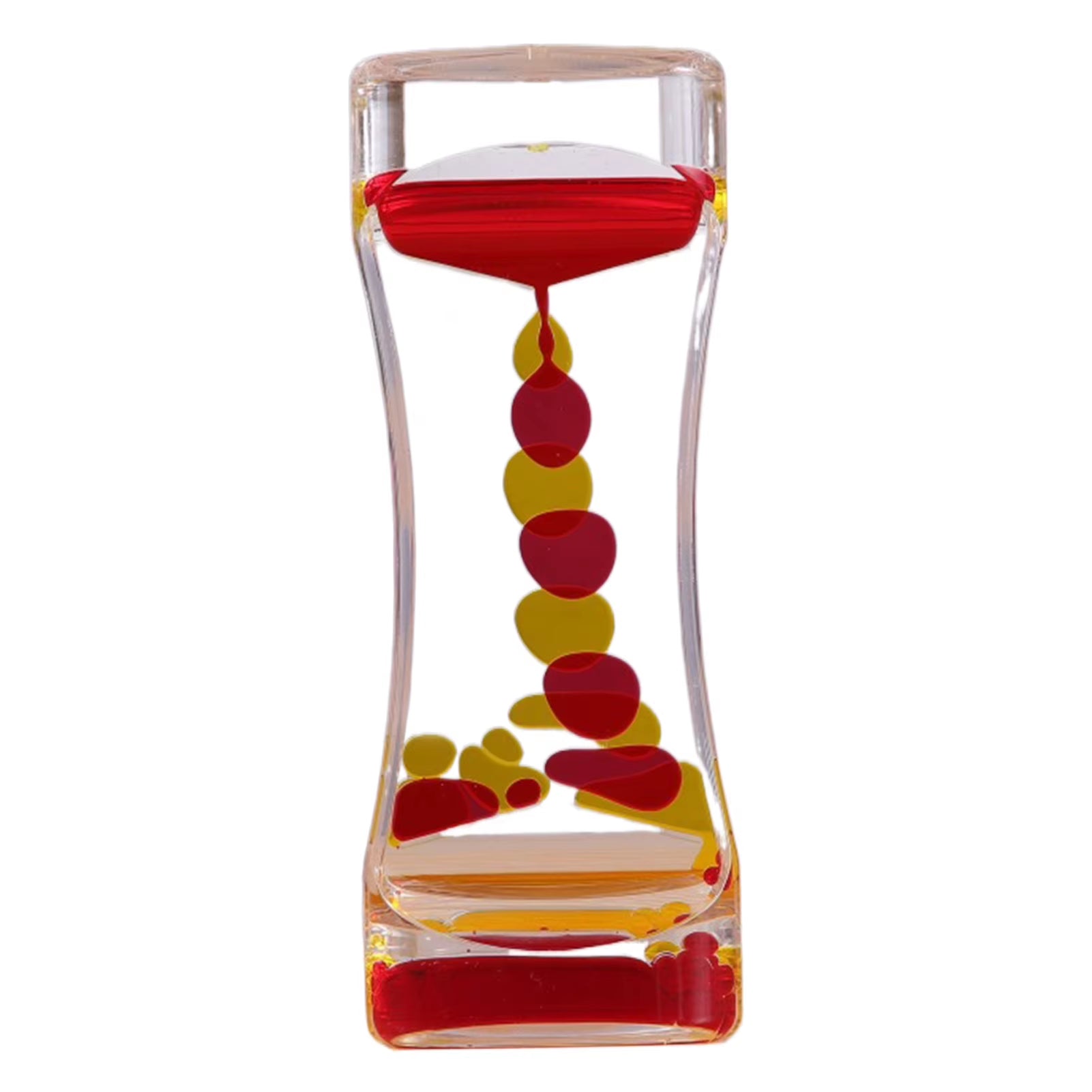 Stress Toy Double Colors Oil Hourglass Liquid Floating Motion Bubbles Timer Desk Decors Descending Sensory Bubbles Kids Toys