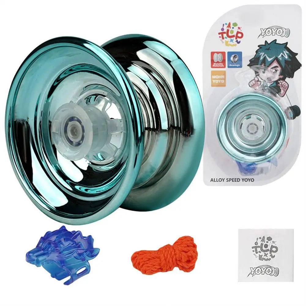 Professional Magic Yoyo Aluminum Metal Boy Toys High Speed Bearings Special Props Luminous Yoyo Adult Interesting Toy Gift 1Pc