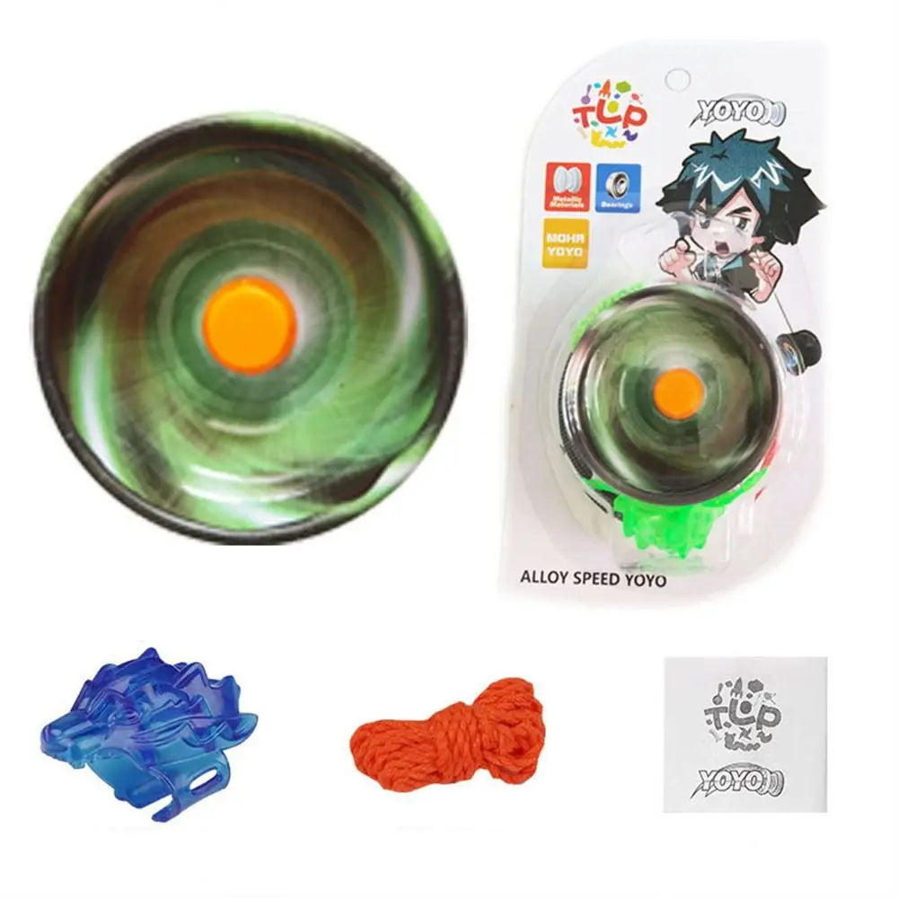 Professional Magic Yoyo Aluminum Metal Boy Toys High Speed Bearings Special Props Luminous Yoyo Adult Interesting Toy Gift 1Pc