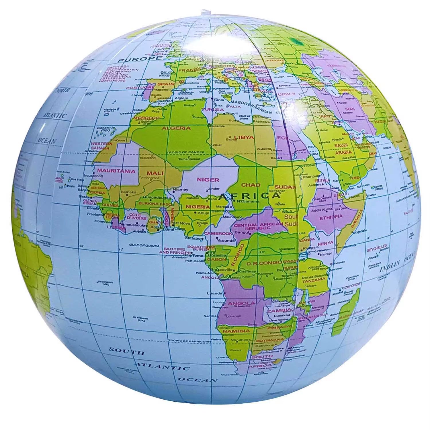 30Cm Inflatable Globe Children'S Toys Home Decorations Geography Teaching Props Pvc Earth Balloon Water Pool Kids Toys Ball