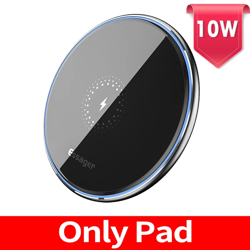 15W Qi Wireless Charger Fast Wireless Phone Charging Induction Pad for Iphone 12 11 Pro Max X Xiaomi Mi 10 Samsung S20