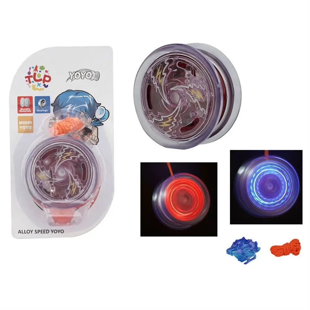 Professional Magic Yoyo Aluminum Metal Boy Toys High Speed Bearings Special Props Luminous Yoyo Adult Interesting Toy Gift 1Pc