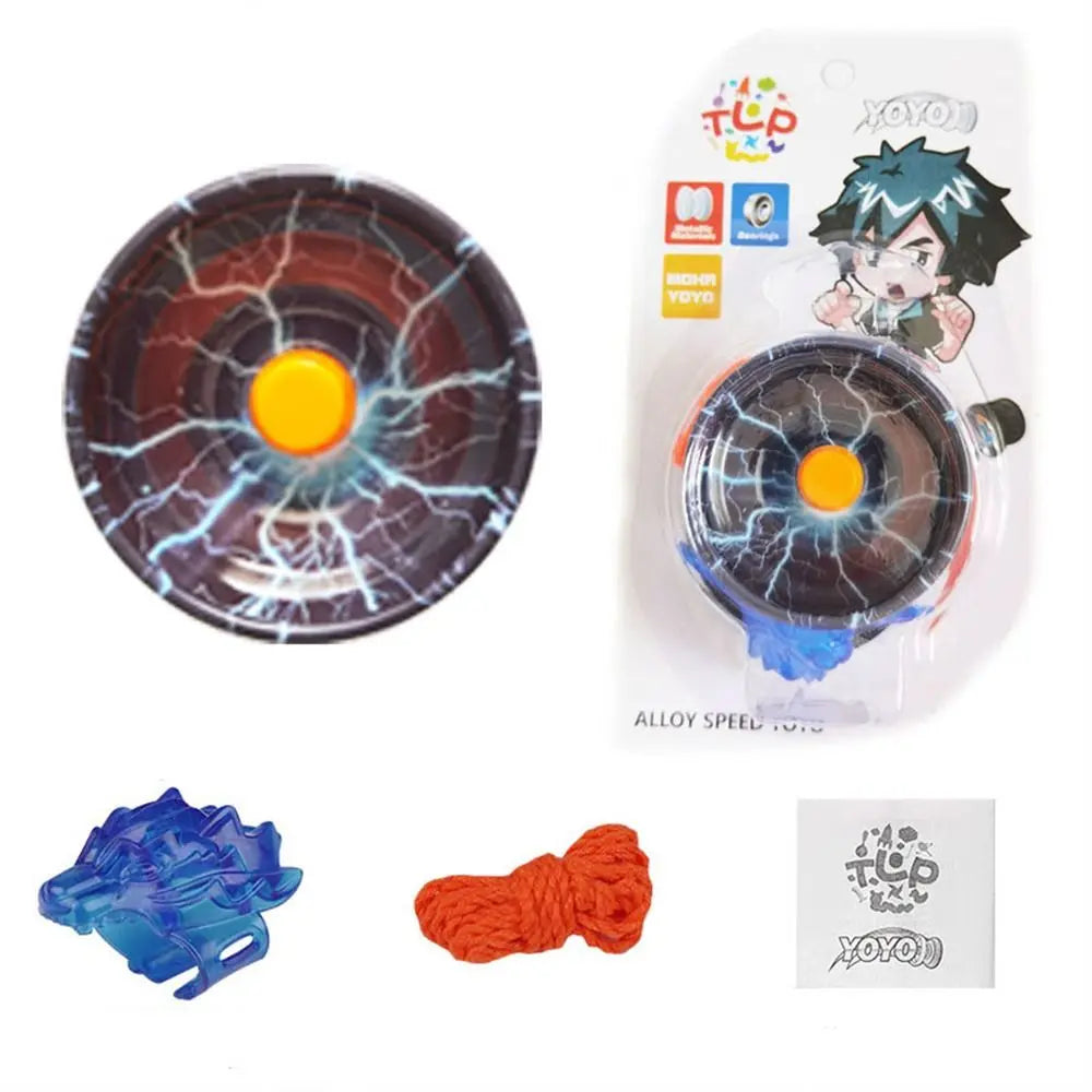 Professional Magic Yoyo Aluminum Metal Boy Toys High Speed Bearings Special Props Luminous Yoyo Adult Interesting Toy Gift 1Pc