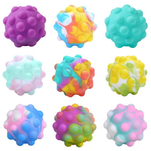 15 Exclusive Styles Pops 3D Fidget Toys Ball New anti Stress Kawaii Figet Kids Toys 3D Fidget Toys Stress Ball Kids Toys