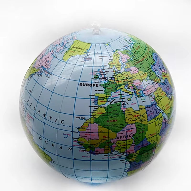 30Cm Inflatable Globe Children'S Toys Home Decorations Geography Teaching Props Pvc Earth Balloon Water Pool Kids Toys Ball