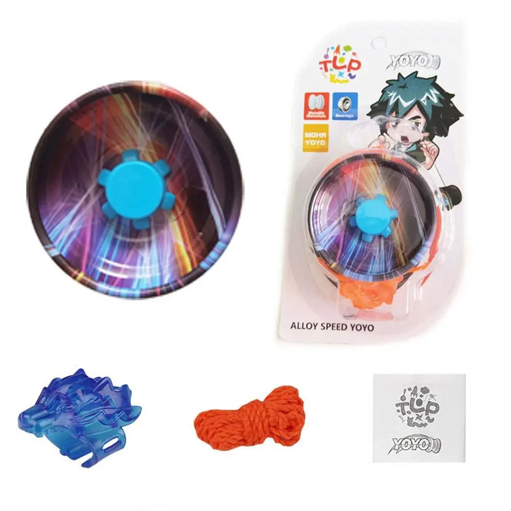 Professional Magic Yoyo Aluminum Metal Boy Toys High Speed Bearings Special Props Luminous Yoyo Adult Interesting Toy Gift 1Pc
