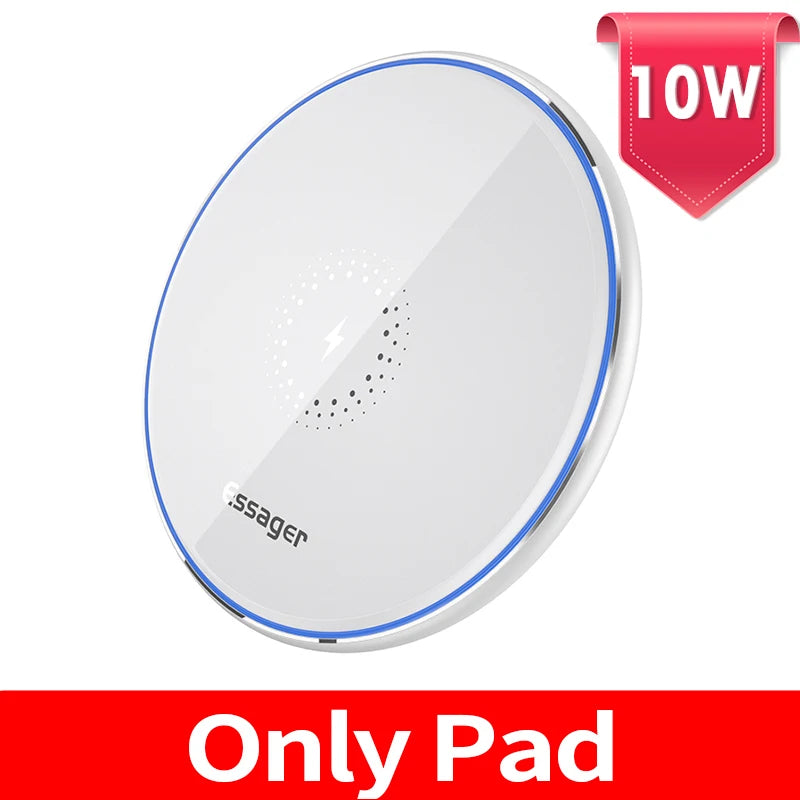 15W Qi Wireless Charger Fast Wireless Phone Charging Induction Pad for Iphone 12 11 Pro Max X Xiaomi Mi 10 Samsung S20