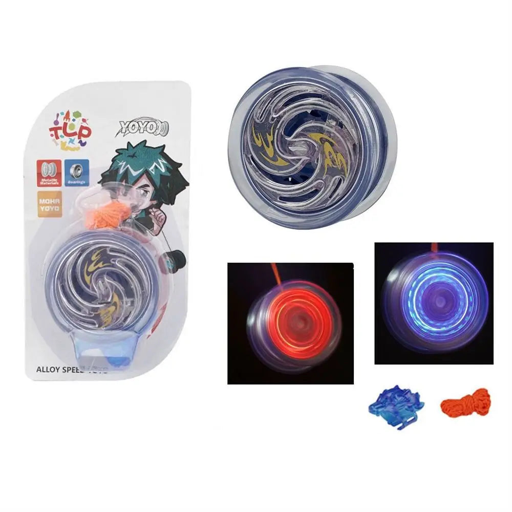 Professional Magic Yoyo Aluminum Metal Boy Toys High Speed Bearings Special Props Luminous Yoyo Adult Interesting Toy Gift 1Pc
