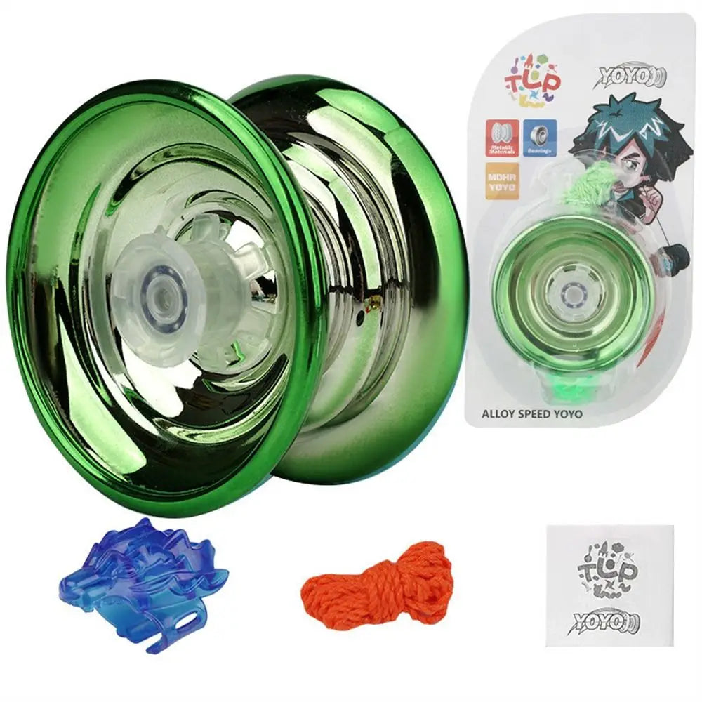 Professional Magic Yoyo Aluminum Metal Boy Toys High Speed Bearings Special Props Luminous Yoyo Adult Interesting Toy Gift 1Pc