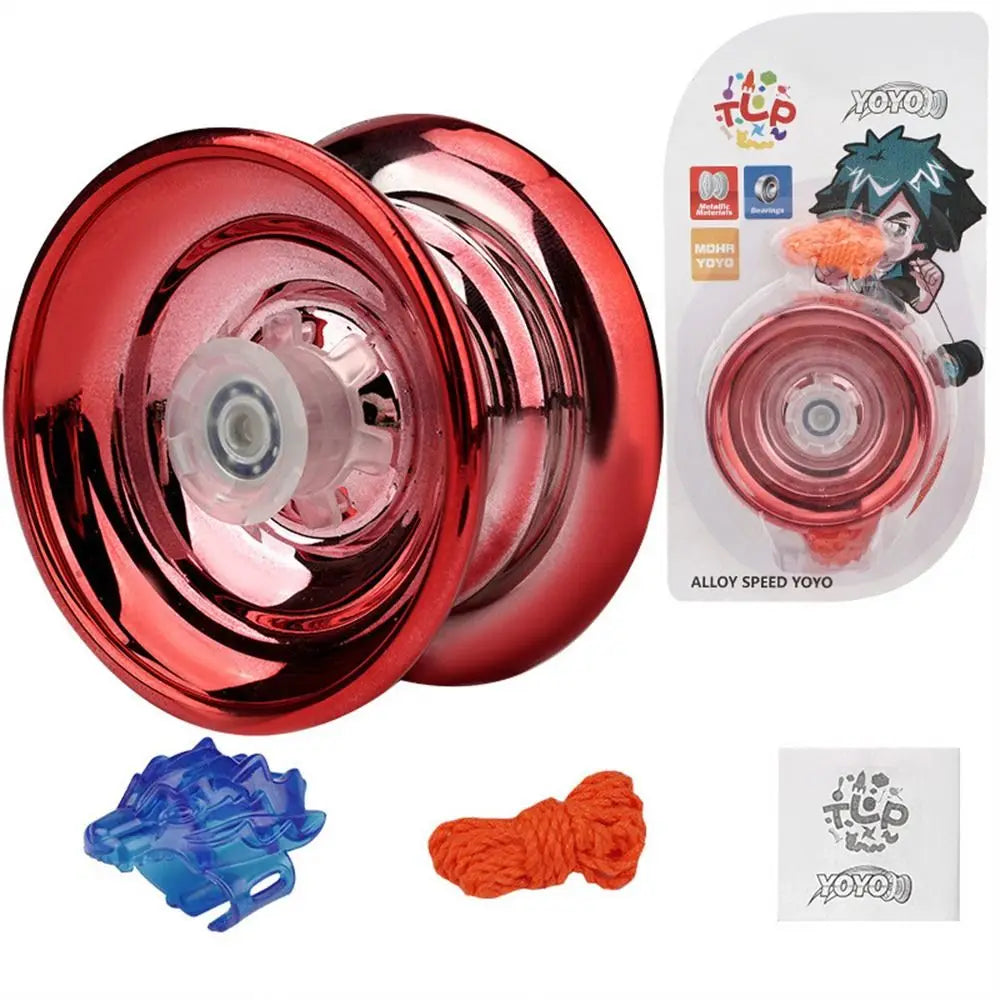 Professional Magic Yoyo Aluminum Metal Boy Toys High Speed Bearings Special Props Luminous Yoyo Adult Interesting Toy Gift 1Pc
