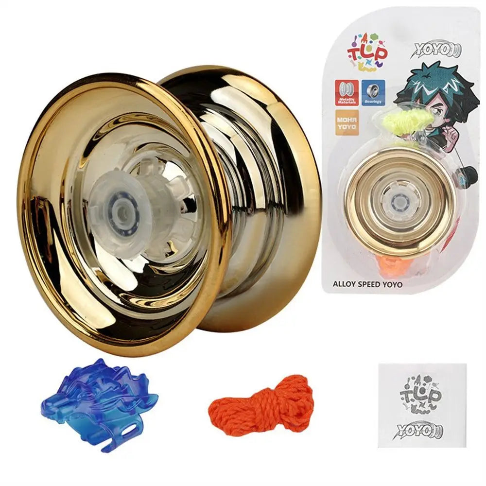 Professional Magic Yoyo Aluminum Metal Boy Toys High Speed Bearings Special Props Luminous Yoyo Adult Interesting Toy Gift 1Pc