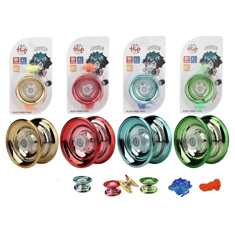 Professional Magic Yoyo Aluminum Metal Boy Toys High Speed Bearings Special Props Luminous Yoyo Adult Interesting Toy Gift 1Pc